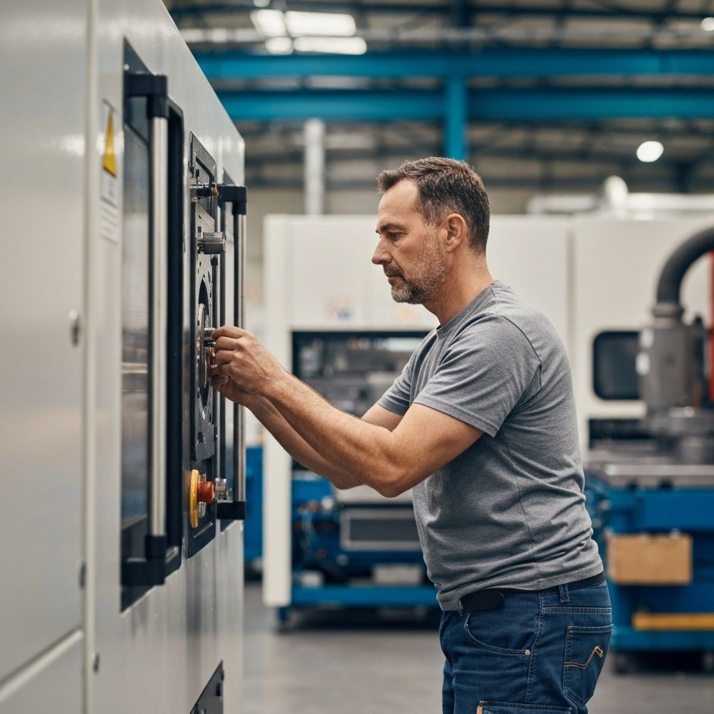Industrial Machine with IoT Sensor